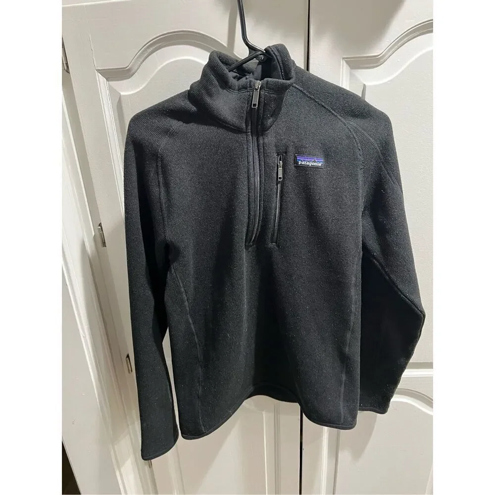 Patagonia 1/4 Zip Black Pullover Better Sweater Jacket Men’s XS